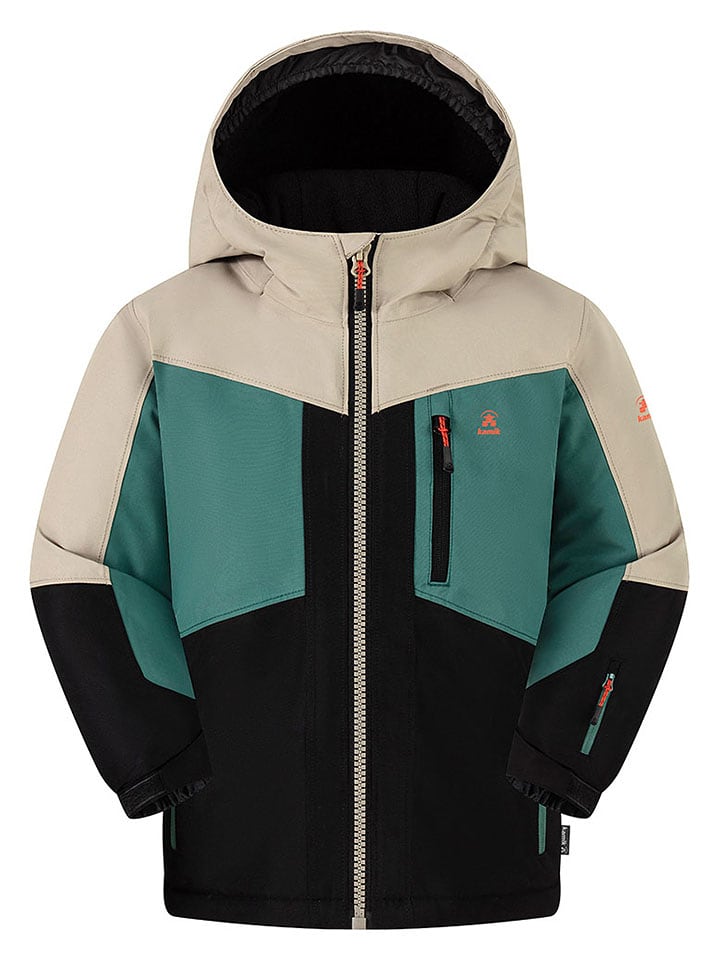 Kamik Kurtka zimowa "Duke" w kolorze beżowo-zielonym rozmiar: 110