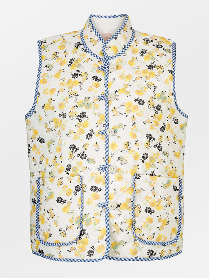 Becksöndergaard Kamizelka "Eloisa" w kolorze biało-żółtym rozmiar: S