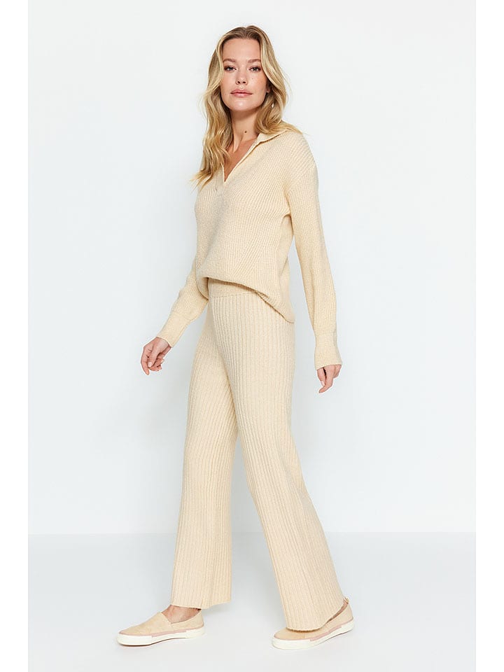 trendyol 2-częściowy zestaw w kolorze kremowym rozmiar: S