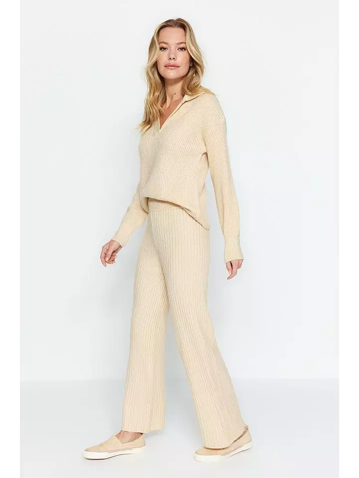 trendyol 2-częściowy zestaw w kolorze kremowym rozmiar: S