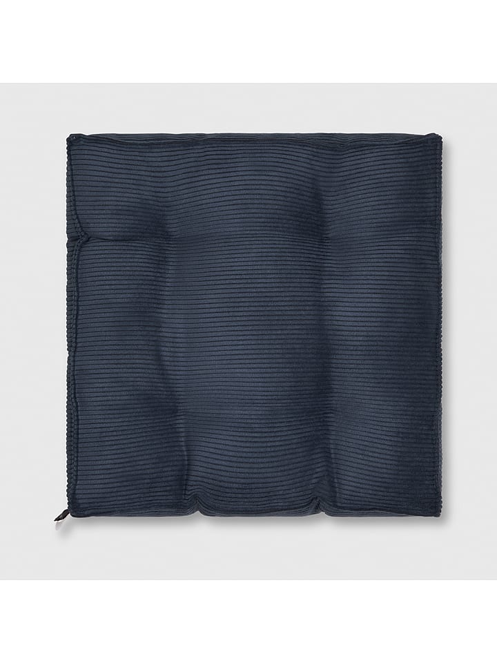 Folkifreckles Poduszka "Gustav" w kolorze granatowo-niebieskim - 37 x 37 cm rozmiar: onesize