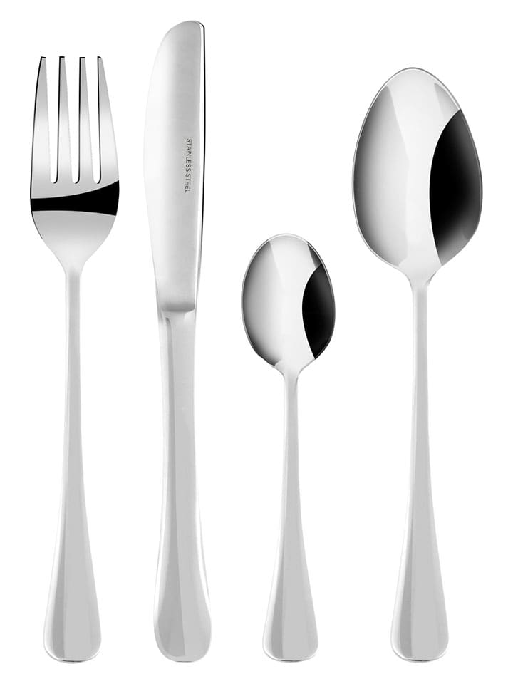 Vialli Design 24-częściowy zestaw sztućców w kolorze srebrnym rozmiar: onesize