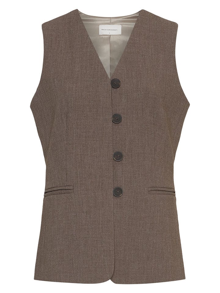 MOSS COPENHAGEN Kamizelka "Rosina" w kolorze szarobrązowym rozmiar: XL