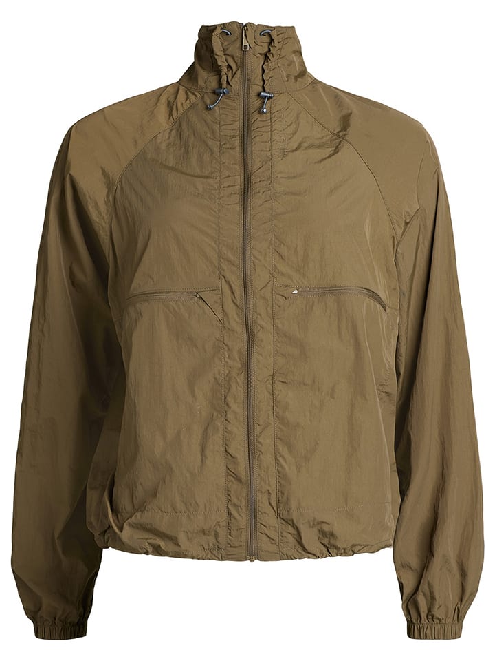 Rethinkit Kurtka przeciwwiatrowa "Kimi" w kolorze khaki rozmiar: M