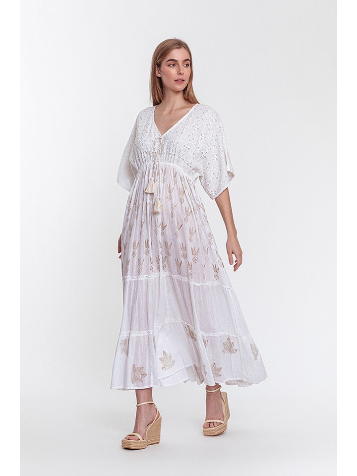 Makani Sukienka w kolorze białym rozmiar: 34/36