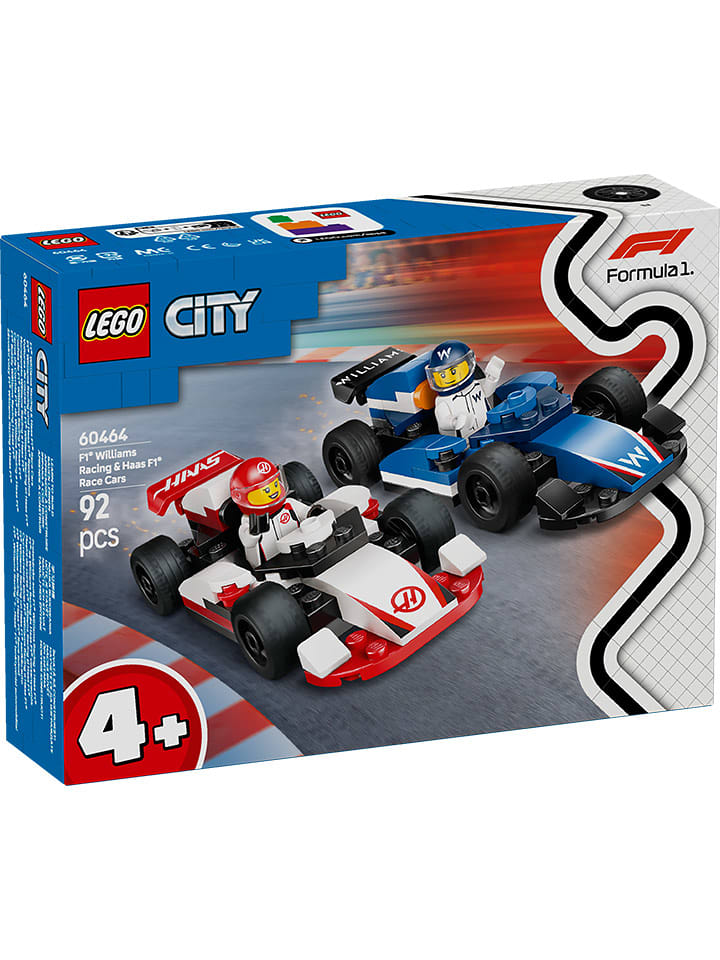 LEGO LEGO® City: F1® Wyścigówki Williams Racing i Haas F1® - 4+ rozmiar: onesize
