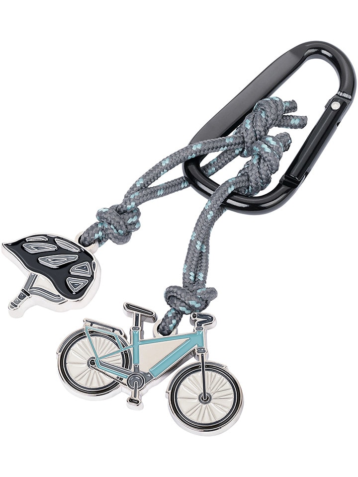 Troika Brelok w kolorze szaro-czarno-morskim do kluczy rozmiar: onesize