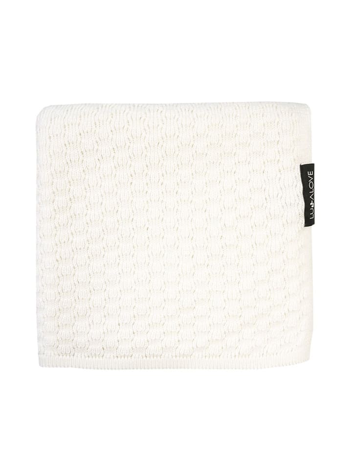 Lullalove Kocyk w kolorze białym rozmiar: 90x90 cm