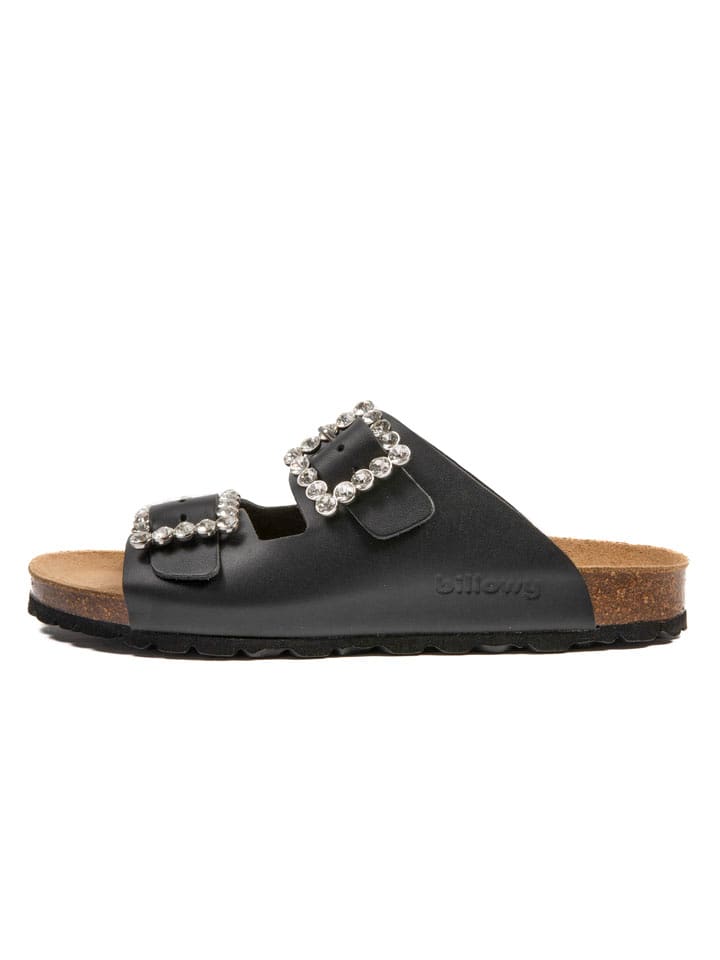 billowy Skórzane klapki w kolorze czarnym rozmiar: 37