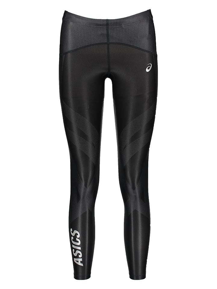asics Legginsy funkcyjne "Finish Advantage" w kolorze czarnym rozmiar: XL