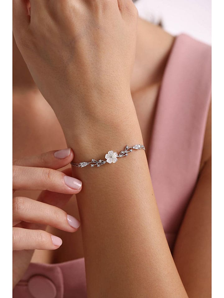 Lodie Silver Srebrna bransoletka z elementem ozdobnym - dł. 17 cm rozmiar: onesize