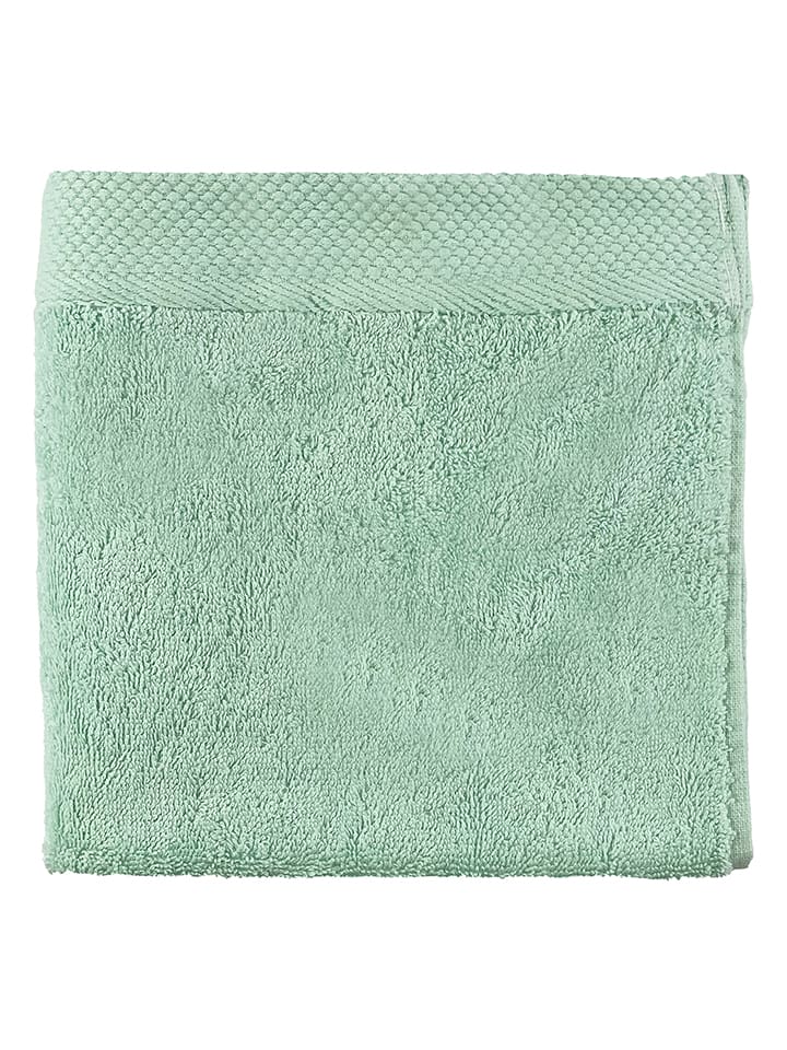 Soft by Perle de Coton Ręcznik "Epo" w kolorze miętowym do rąk rozmiar: 100x150 cm