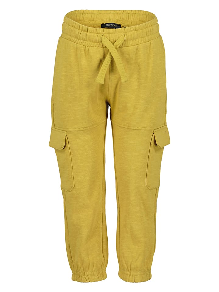 Blue Seven Spodnie dresowe w kolorze żółtym rozmiar: 116
