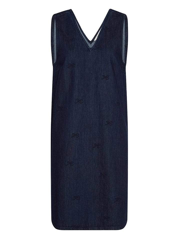MOSS COPENHAGEN Sukienka dżinsowa "Ailia Emma" w kolorze granatowym rozmiar: S