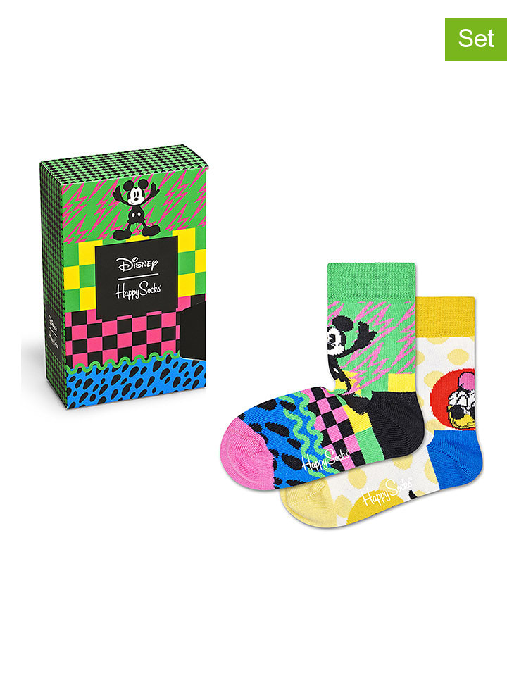 Happy Socks 2-częściowy zestaw prezentowy ze wzorem rozmiar: 22-24