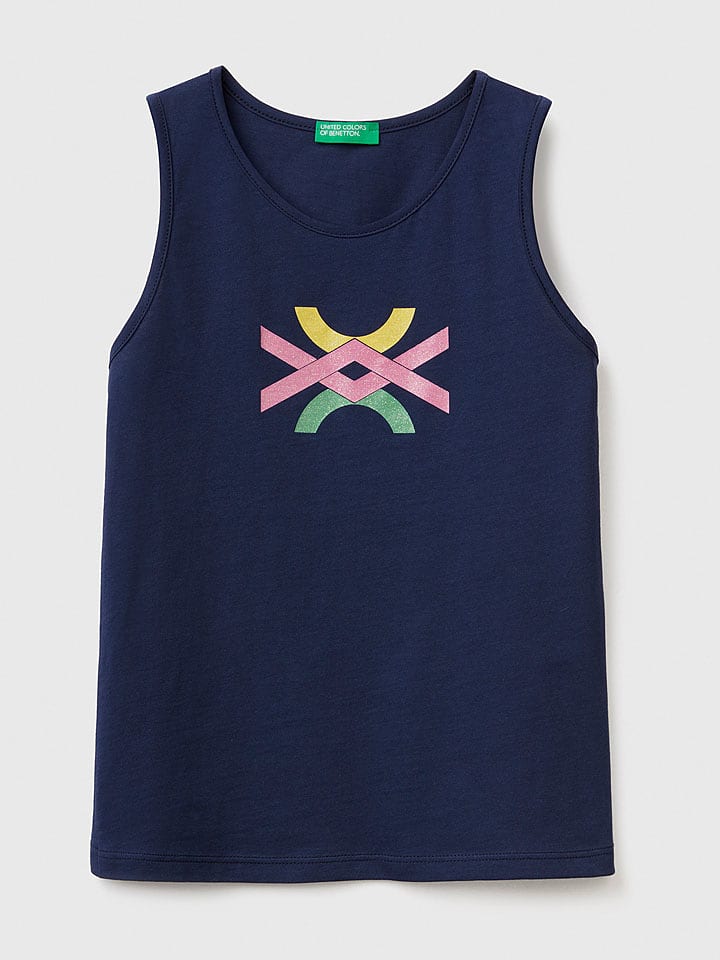 Benetton Top w kolorze granatowym rozmiar: 122