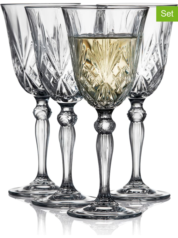 Lyngby Glas Kieliszki (4 szt.) "Melodia" do wina - 210 ml rozmiar: onesize