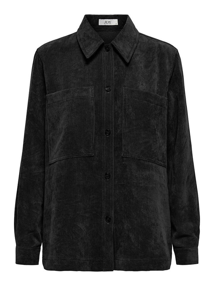 JDY Koszula sztruksowa w kolorze czarnym rozmiar: L