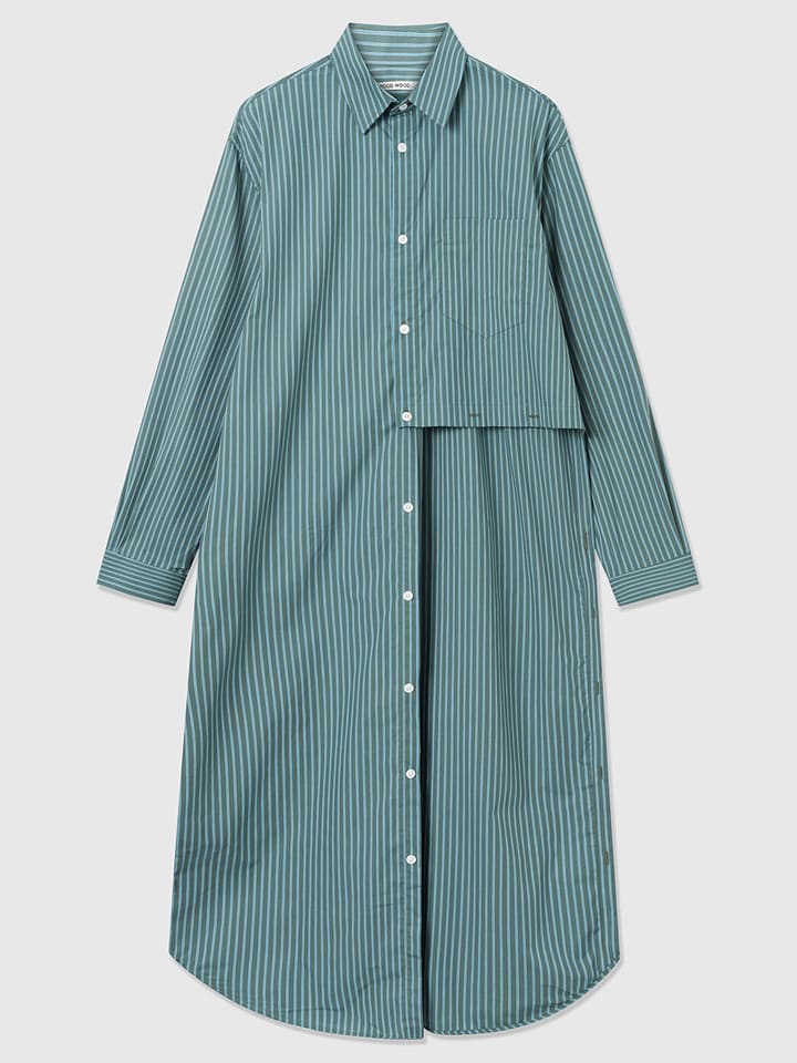 WOOD WOOD Sukienka "Jaden" w kolorze zielonym rozmiar: 40