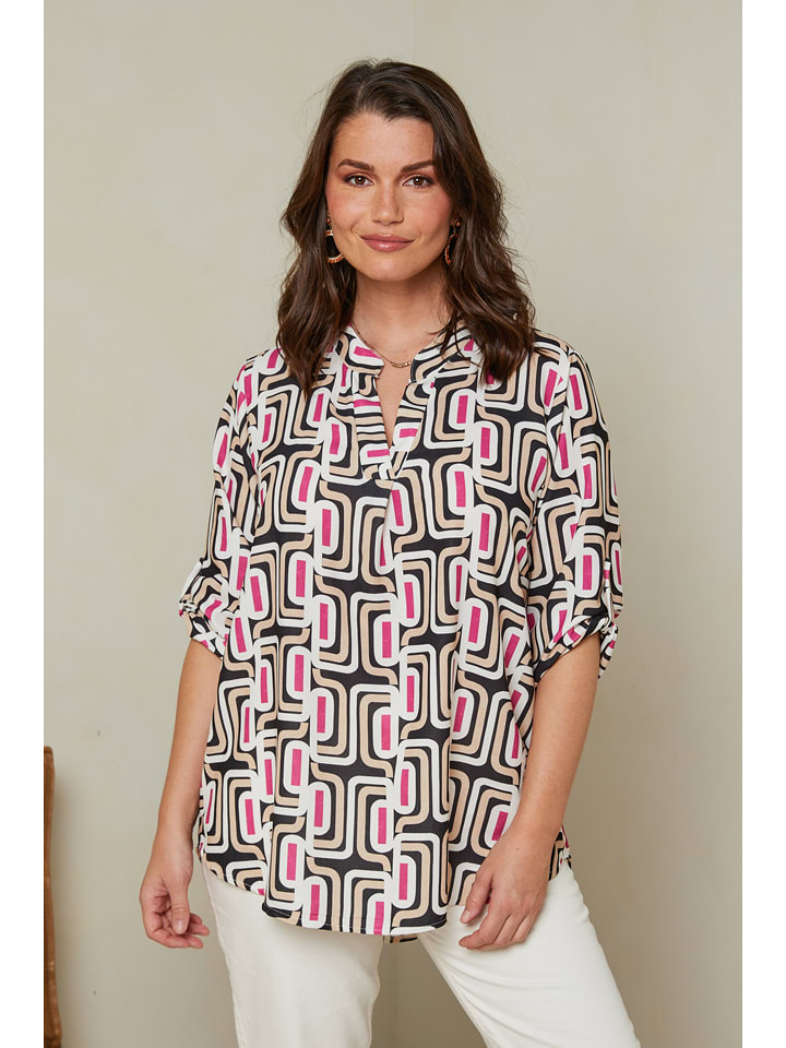 Curvy Lady Bluzka w kolorze czarno-białym rozmiar: 40/42