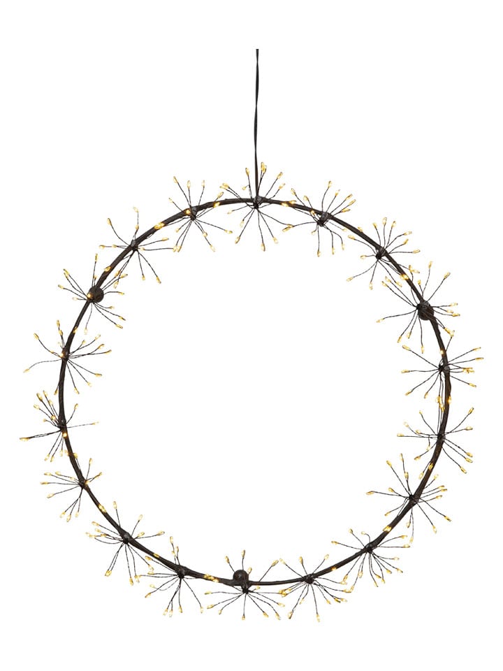 STAR Trading Wieniec LED "Dew Drop Flower" w kolorze ciepłej bieli - Ø 35 cm rozmiar: onesize