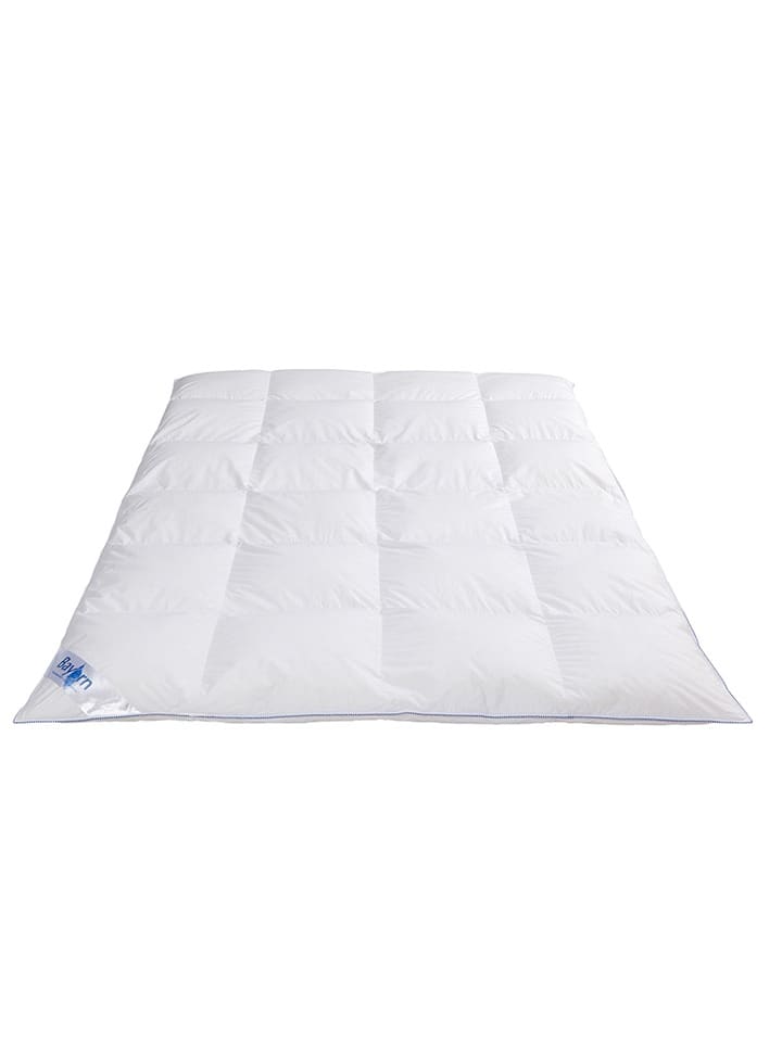 Böhmerwald Kasetowa kołdra puchowa "Bayern" w kolorze białym rozmiar: 135x200 cm