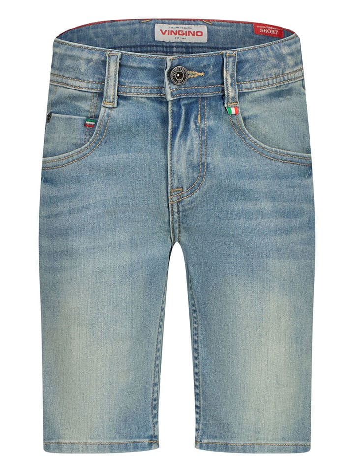 Vingino Szorty dżinsowe "Curzio" w kolorze błękitnym rozmiar: 128