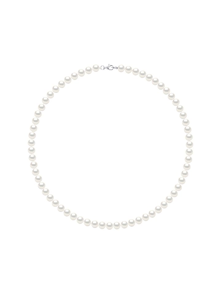 Pearline Naszyjnik z perłami w kolorze białym - dł. 42 cm rozmiar: onesize