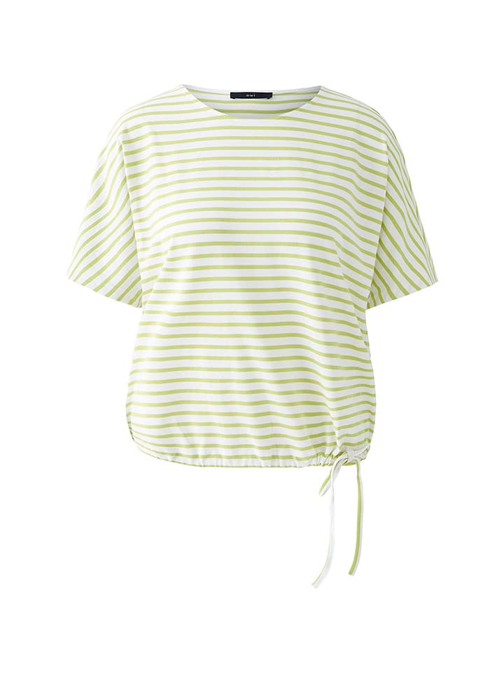 Oui Koszulka w kolorze zielono-białym rozmiar: 44