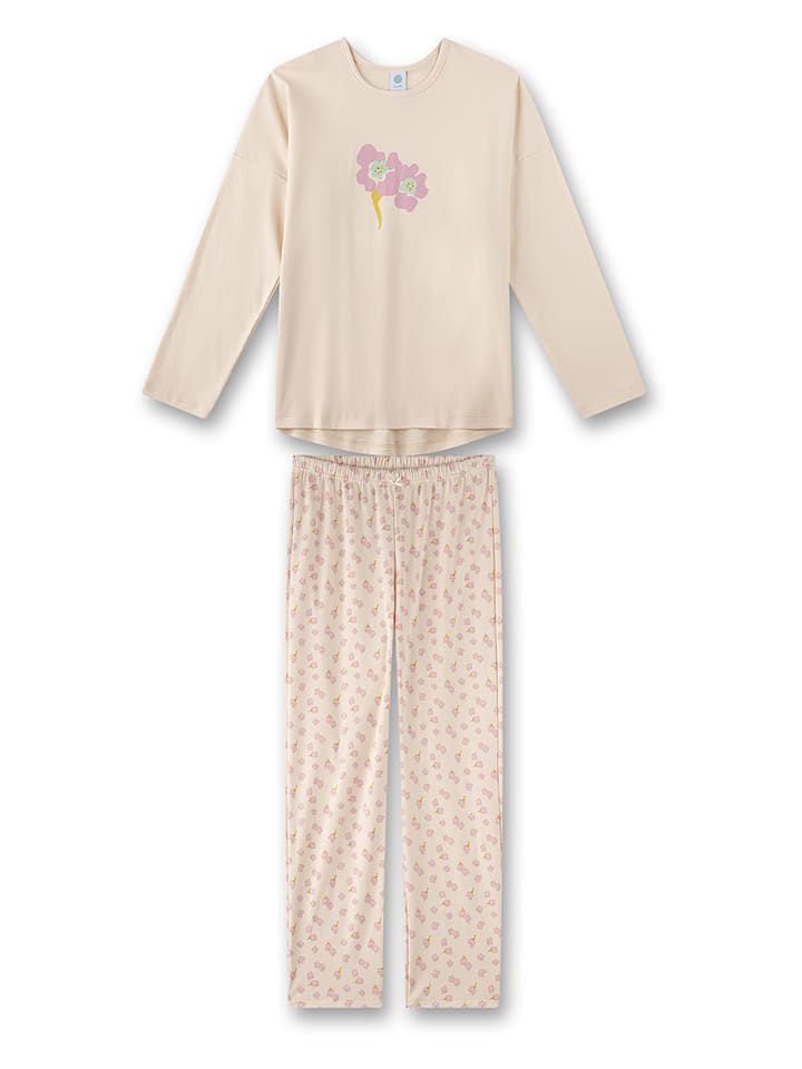 Sanetta Piżama w kolorze beżowym rozmiar: 140