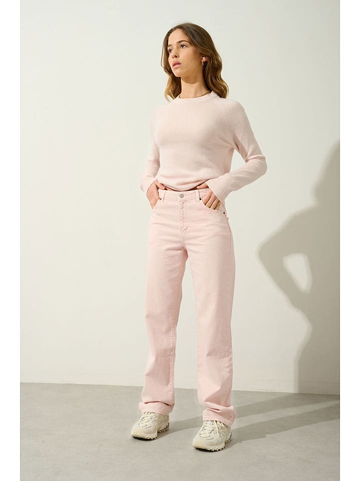 AUTHENTIC CASHMERE Kaszmirowy sweter "Ecrin" w kolorze jasnoróżowym rozmiar: M