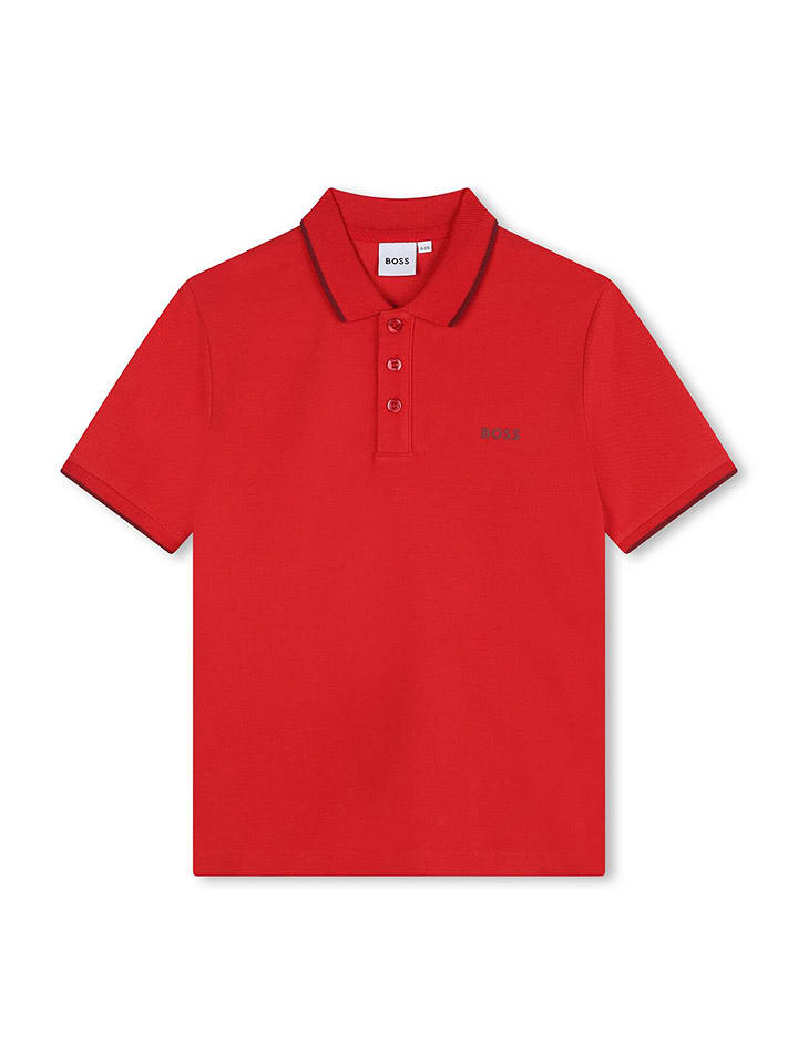 Hugo Boss Kids Koszulka polo w kolorze czerwonym rozmiar: 140