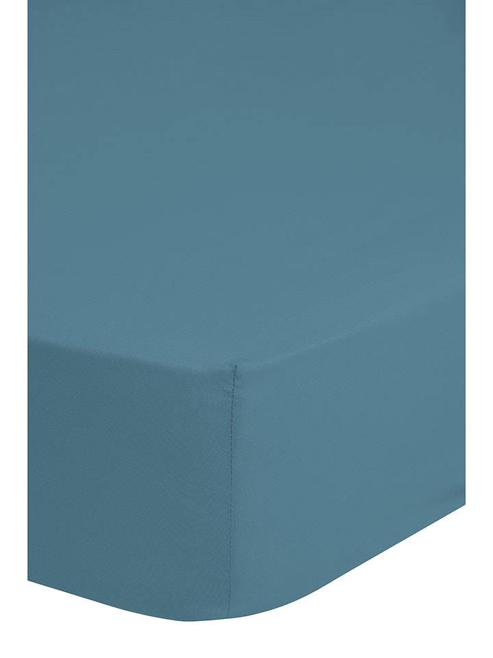 Good Morning Prześcieradło "Good Morning" w kolorze niebieskim na gumce rozmiar: 180x200 cm