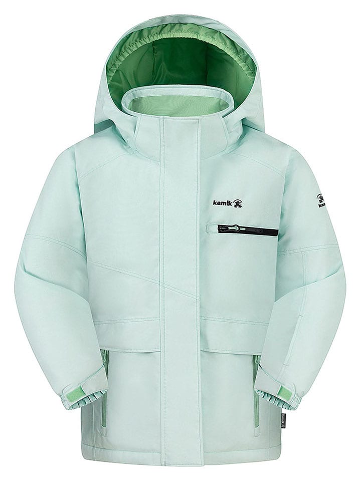 Kamik Kurtka zimowa "Carina" w kolorze jasnozielonym rozmiar: 164