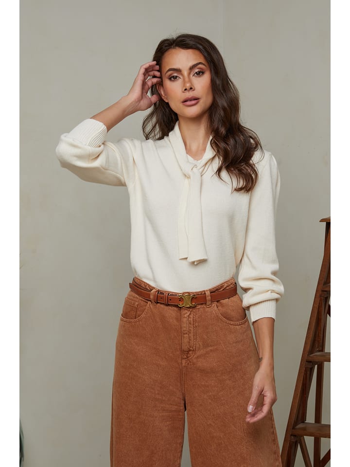 Joséfine Sweter "Igal" w kolorze kremowym rozmiar: XL