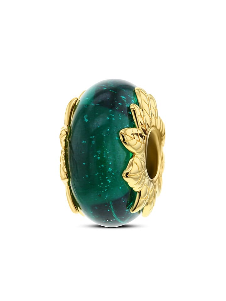 CHARM'S Pozłacany charms ze szkłem rozmiar: onesize