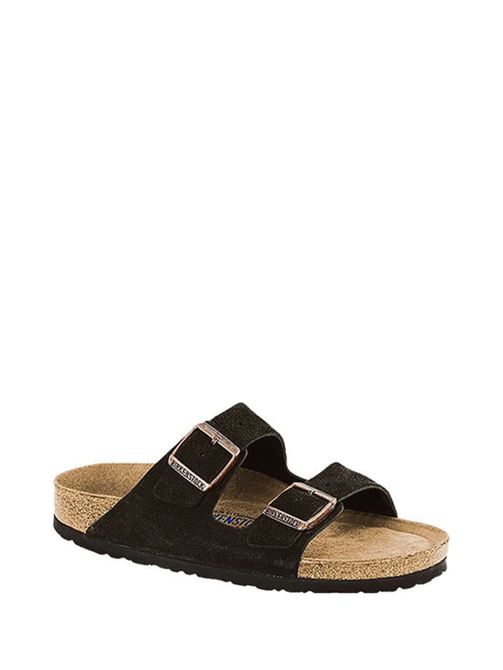 Birkenstock Skórzane klapki w kolorze brązowym rozmiar: 38