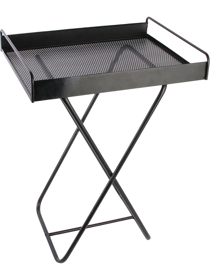 Rétro Chic Stolik w kolorze czarnym - 44 x 61 x 34 cm rozmiar: onesize