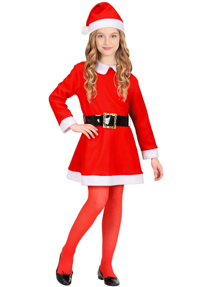 Widmann 3-częściowy kostium "Miss Santa" w kolorze czerwono-białym rozmiar: 140