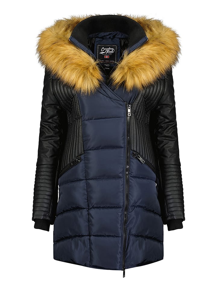 Canadian Peak Parka "Ausmoseak" w kolorze granatowym rozmiar: L