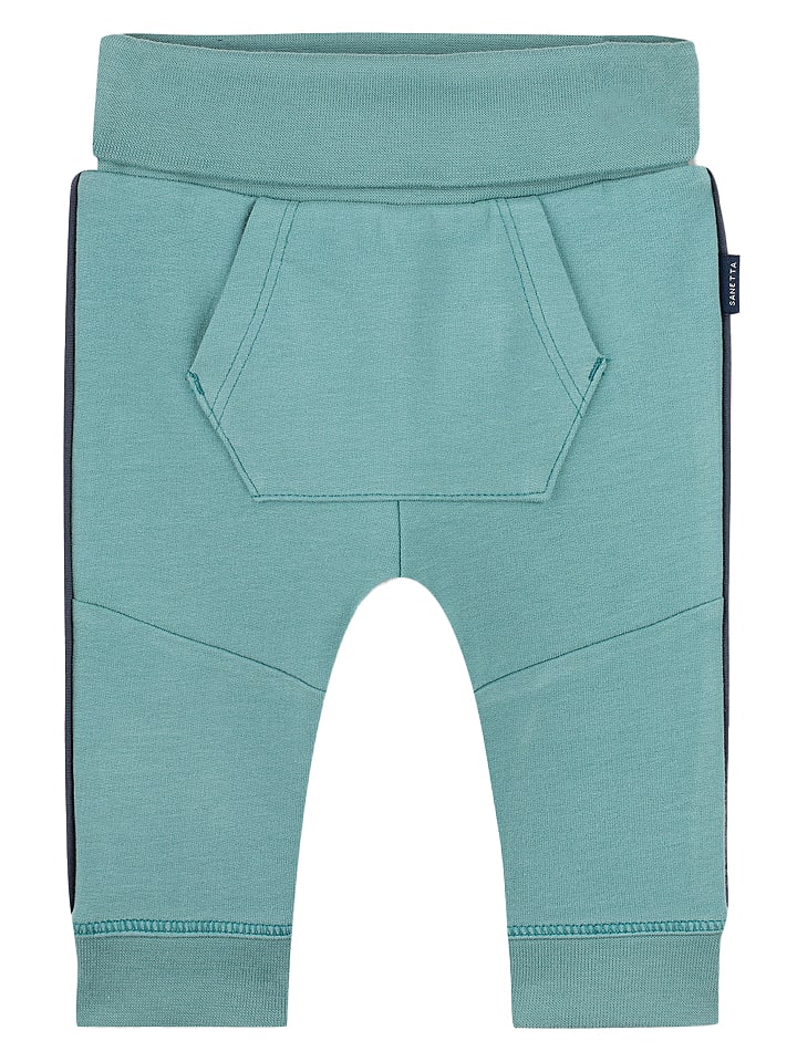 Sanetta Kidswear Spodnie dresowe w kolorze turkusowym rozmiar: 62