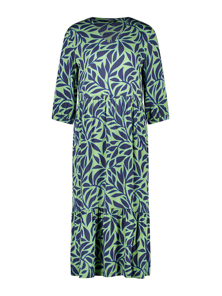 TAIFUN Sukienka w kolorze zielono-granatowym rozmiar: 40