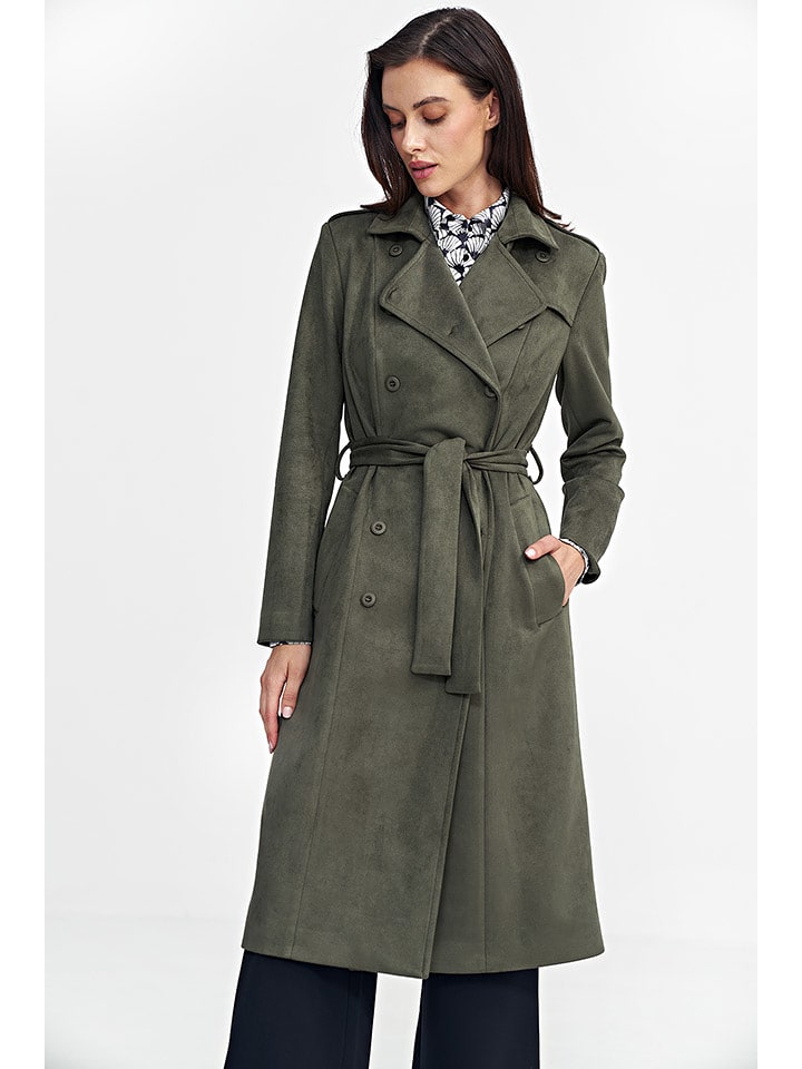 Nife Trencz w kolorze khaki rozmiar: 42