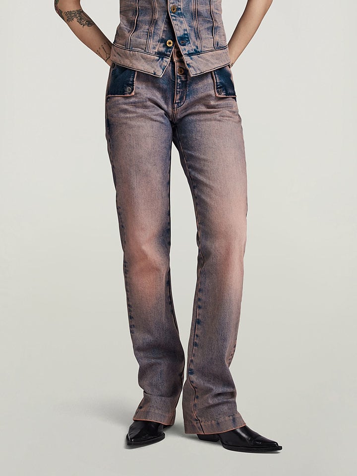 G-Star Dżinsy "Y2K" - Straight Flare fit - w kolorze niebiesko-lawendowym rozmiar: W30