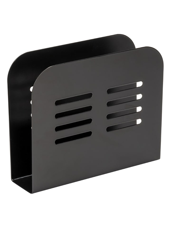 Wenko Serwetnik "Baco" w kolorze czarnym - 15 x 12,5 x 4 cm rozmiar: onesize