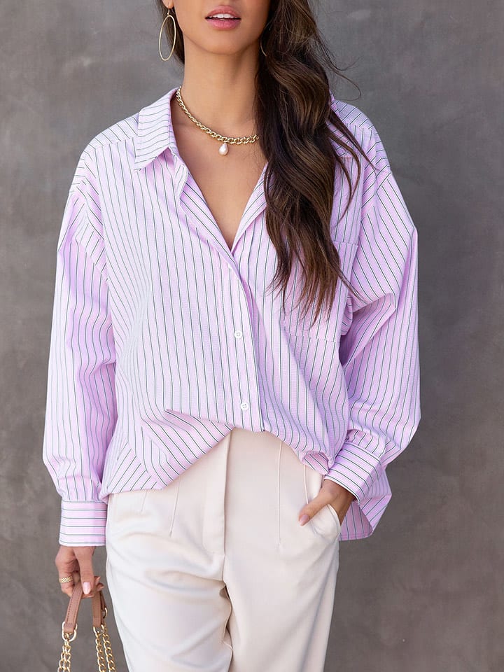 Milan Kiss Bluzka w kolorze jasnoróżowo-zielonym rozmiar: XL