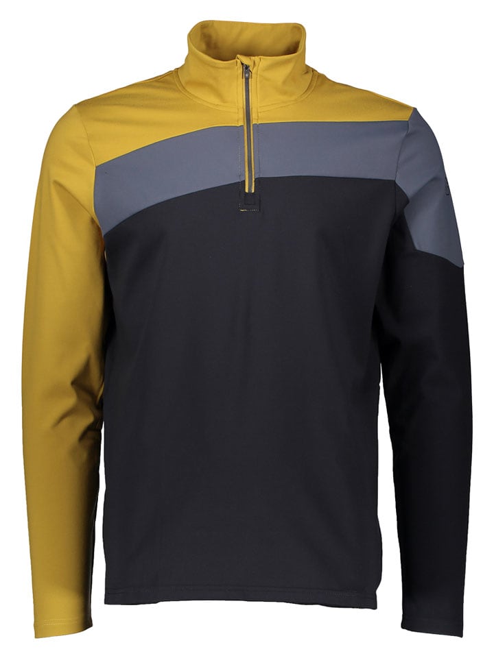 Killtec Koszulka funkcyjna w kolorze czarno-musztardowym rozmiar: S