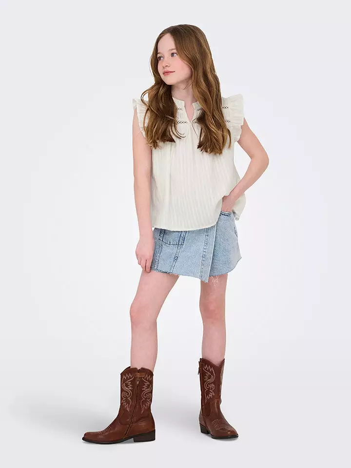 KIDS ONLY Bluzka "Camille" w kolorze kremowym rozmiar: 152