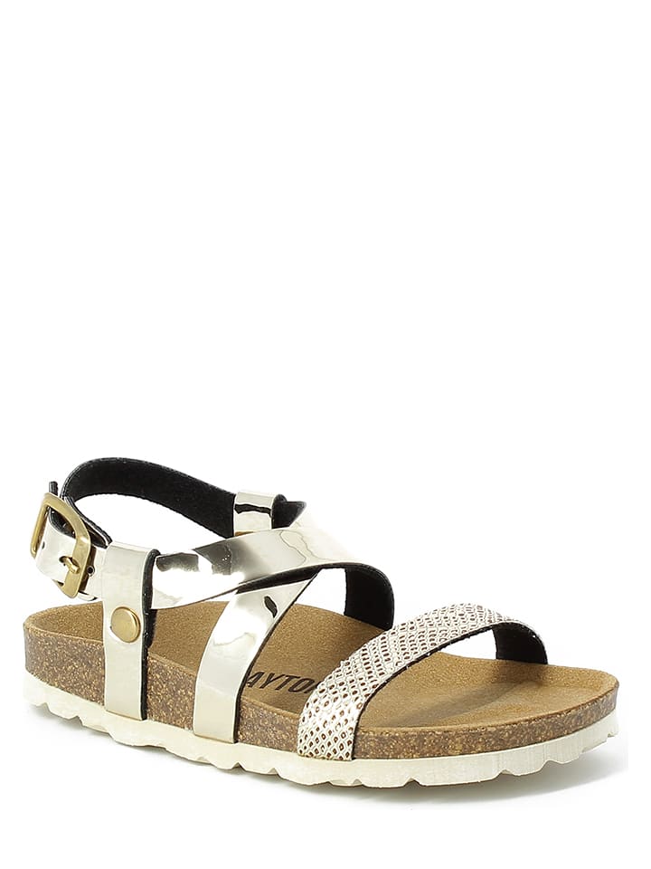 BAYTON Sandały "Enyo" w kolorze złotym rozmiar: 35