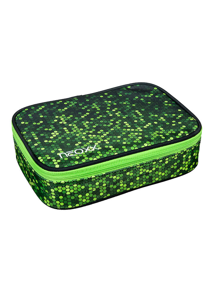 neoxx Piórnik "Dunk XXL" w kolorze czarno-zielonym - 23,5 x 17 x 6,5 cm rozmiar: onesize